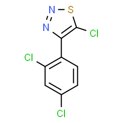 5-Chloro-4-(2,4-dichlorophenyl)-1,2,3-thiadiazole Structure