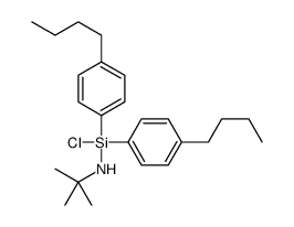 N-[bis(4-butylphenyl)-chlorosilyl]-2-methylpropan-2-amine Structure