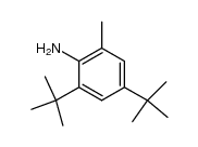 2,4-bis(1,1-dimethylethyl)-6-methylbenzenamine结构式