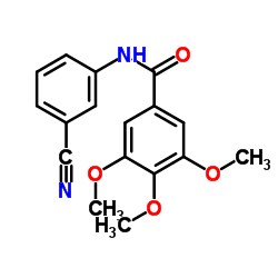 N-(3-Cyanophenyl)-3,4,5-trimethoxybenzamide结构式