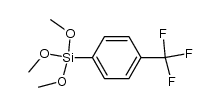 trimethoxy(4-(trifluoromethyl)phenyl)silane结构式