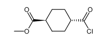 trans-1-chlorocarbonyl-4-(methoxycarbonyl)-cyclohexane Structure