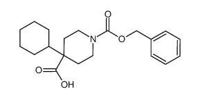 4-cyclohexyl-piperidine-1,4-dicarboxylic acid 1-monobenzyl ester Structure