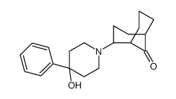 2-(4-Hydroxy-4-phenyl-1-piperidinyl)bicyclo[3.3.1]nonan-9-one结构式