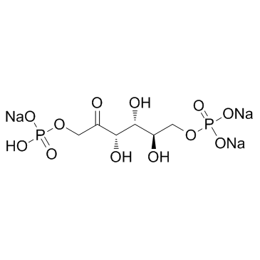 D-Fructose 1,6-bisphosphate trisodium salt structure