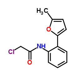 2-Chloro-N-[2-(5-methyl-2-furyl)phenyl]acetamide结构式