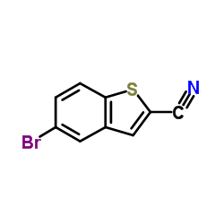 5-Brom-1-benzothiophen-2-carbonitril Structure