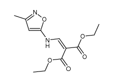 diethyl 2-[(3-methylisoxazol-5-ylamino)methylene]malonate Structure