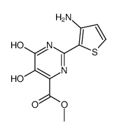 methyl 2-(3-aminothiophen-2-yl)-5-hydroxy-4-oxo-1H-pyrimidine-6-carboxylate Structure