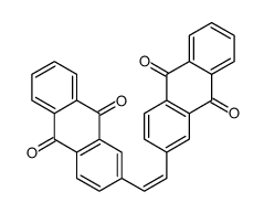 2-[2-(9,10-dioxoanthracen-2-yl)ethenyl]anthracene-9,10-dione结构式