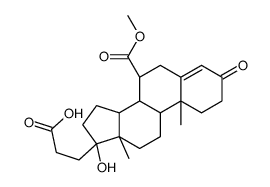 3-[(7R,8R,9S,10R,13S,14S,17R)-17-hydroxy-7-methoxycarbonyl-10,13-dimethyl-3-oxo-2,6,7,8,9,11,12,14,15,16-decahydro-1H-cyclopenta[a]phenanthren-17-yl]propanoic acid结构式