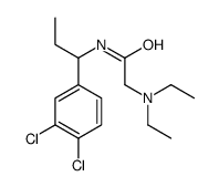 N-[1-(3,4-dichlorophenyl)propyl]-2-(diethylamino)acetamide结构式