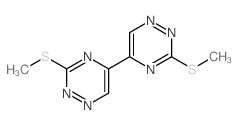 3-methylsulfanyl-5-(3-methylsulfanyl-1,2,4-triazin-5-yl)-1,2,4-triazine结构式