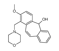 3-methoxy-4-(morpholin-4-ylmethyl)-11H-dibenzo[1,2-a:3',4'-d][7]annulen-11-ol结构式