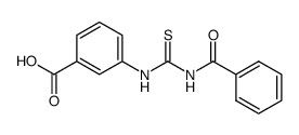 3-(3-benzoylthioureido)benzoic acid结构式