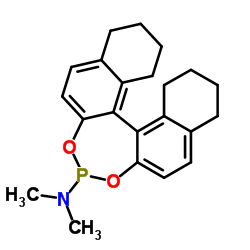 (11bR)-8,9,10,11,12,13,14,15-Octahydro-N,N-dimethyl-dinaphtho[2,1-d:1',2'-f][1,3,2]dioxaphosphepin-4-amine Structure