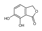 6,7-dihydroxy-3H-2-benzofuran-1-one结构式
