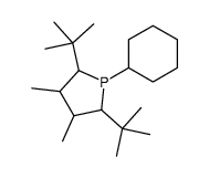 2,5-ditert-butyl-1-cyclohexyl-3,4-dimethylphospholane Structure