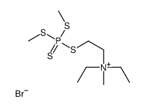 2-bis(methylsulfanyl)phosphinothioylsulfanylethyl-diethyl-methylazanium,bromide结构式