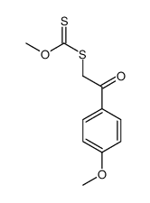 S-[2-(4-Methoxyphenyl)-2-oxoethyl] O-methyl carbonodithioate结构式