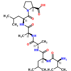 L-Valyl-L-leucyl-L-alanyl-L-alanyl-L-leucyl-L-proline Structure