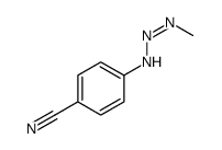 4-(2-methyliminohydrazinyl)benzonitrile Structure
