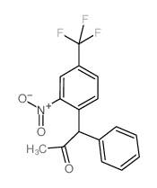 2-Propanone, 1-[2-nitro-4-(trifluoromethyl)phenyl]-1-phenyl- (en) Structure