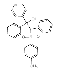 2-(4-methylphenyl)sulfonyl-1,1,2-triphenyl-ethanol结构式