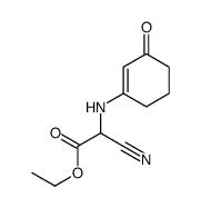 ethyl 2-cyano-2-[(3-oxocyclohexen-1-yl)amino]acetate结构式