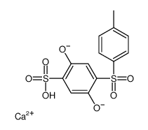 calcium,2-hydroxy-4-(4-methylphenyl)sulfonyl-5-oxidobenzenesulfonate结构式