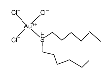 [Au(III)Cl3(dihexyl sulfide)] Structure