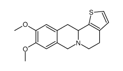 9,10-dimethoxy-4,7,12,12a-tetrahydro-5H-thieno[2',3':3,4]pyrido[1,2-b]isoquinoline Structure
