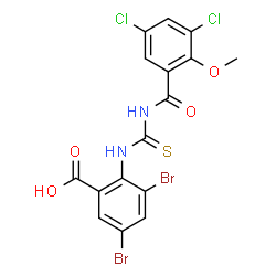 3,5-DIBROMO-2-[[[[(2,4-DICHLOROPHENOXY)ACETYL]AMINO]THIOXOMETHYL]AMINO]-BENZOIC ACID picture