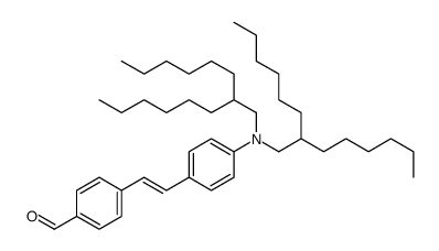 4-[2-[4-[bis(2-hexyloctyl)amino]phenyl]ethenyl]benzaldehyde结构式