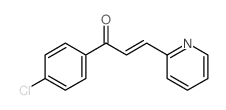 (E)-1-(4-chlorophenyl)-3-pyridin-2-yl-prop-2-en-1-one结构式
