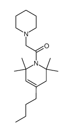 1,2,3,6-Tetrahydro-4-butyl-1-(piperidinoacetyl)-2,2,6,6-tetramethylpyridine Structure