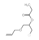 (1-chloro-3-prop-2-enoxy-propan-2-yl) propanoate structure