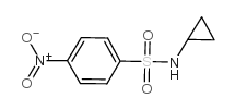N-环丙基-4-硝基苯磺酰胺结构式