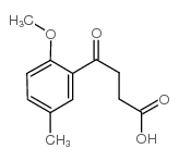 Benzenebutanoic acid,2-methoxy-5-methyl-g-oxo- Structure