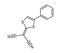 2-(4-phenyl-1,3-dithiol-2-ylidene)propanedinitrile结构式