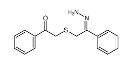 1,1'-diphenyl-2,2'-sulfanediyl-bis-ethanone monohydrazone结构式