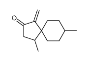 Spiro[4.5]decan-2-one, 4,8-dimethyl-1-methylene- (9CI) Structure