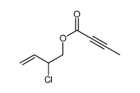 2-chlorobut-3-enyl but-2-ynoate结构式