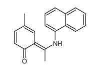 4-methyl-6-[1-(naphthalen-1-ylamino)ethylidene]cyclohexa-2,4-dien-1-one结构式