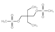 3,3-bis(methylsulfonyloxymethyl)pentane structure