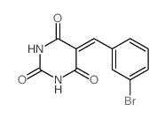 5-[(3-bromophenyl)methylidene]-1,3-diazinane-2,4,6-trione结构式