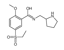 5-ethylsulfonyl-2-methoxy-N-(pyrrolidin-2-ylmethyl)benzamide结构式