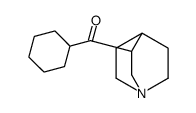 1-azabicyclo[2.2.2]octan-3-yl(cyclohexyl)methanone结构式