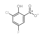 2-chloro-4-fluoro-6-nitrophenol structure