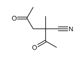 2-acetyl-2-methyl-4-oxopentanenitrile结构式